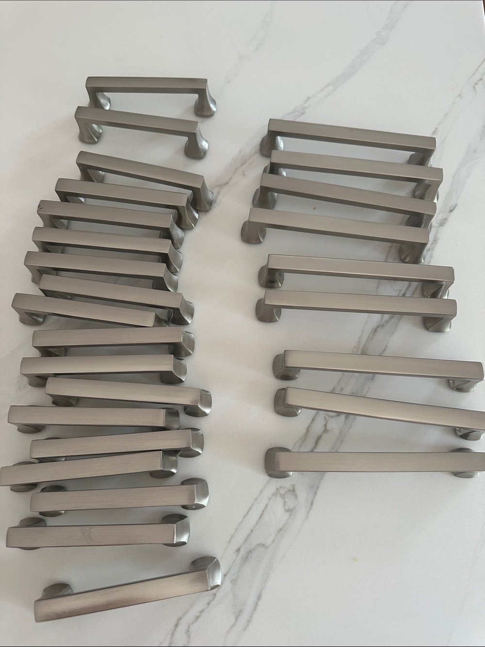 Brushed Nickel Cabinet Door Kitchen Drawer Pulls Knobs Handles Bathroom hardware